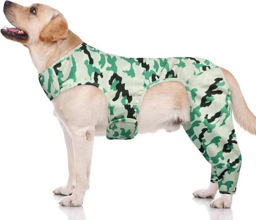 Miniatura 9 de ROZKITCH Manga para Pata Trasera de Perro para Pata Derecha e Izquierda, Protector de Codo Ajustable para Mascotas que Previene Lamer Heridas, Manga