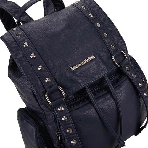 Miniatura 2 de Montana West Mochila para mujer Western Trendy Satchel Backpack, marino, Mochilas de viaje