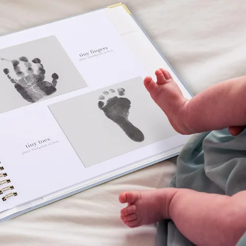Miniatura 31 de Libro de recuerdos de bebé para niños y niñas – Libro atemporal para bebés de 5 años – Libro de recortes de diario neutro o álbum de fotos