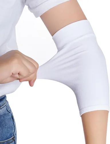 Miniatura 3 de HOVEOX 3 pares de cubiertas de tatuaje para el antebrazo, cubierta de tatuaje, mangas de compresión para brazos para mujeres y hombres Blanco