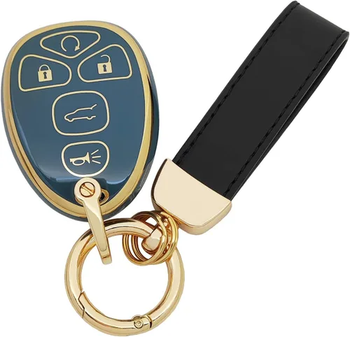 Miniatura 9 de Funda para llavero de TPU compatible con Chevy Tahoe Suburban GMC Acadia Yukon y Cadillac y Buick Lucerne Enclave Pontiac Key Fob