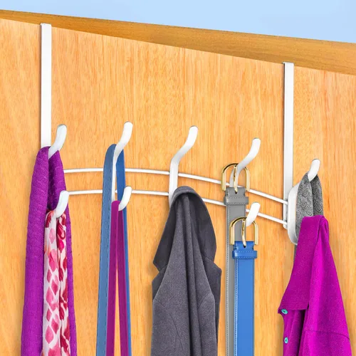 Miniatura 15 de LYNK Professional® Home™ Ganchos para Puerta - 9 Ganchos Colgador Sobre Puerta - Toallero Sobre Puerta - Para Colgar Toallas o Ropa - Baño, Negro