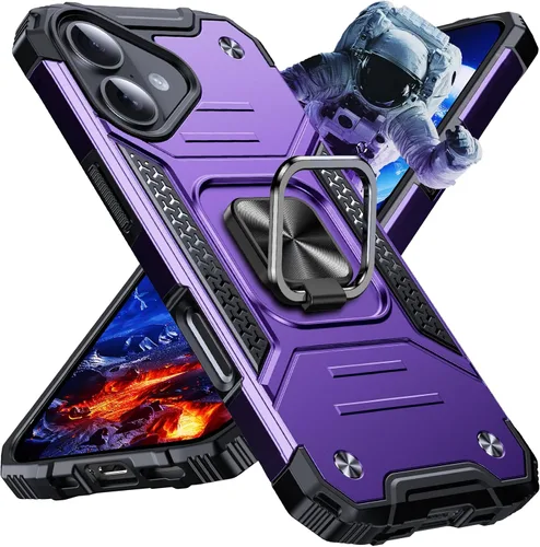 Miniatura 46 de Anqrp Funda resistente para iPhone 6/7/8/SE/SE2 con soporte de anillo mejorado y agarre, grado militar, a prueba de golpes, resistente y robusta