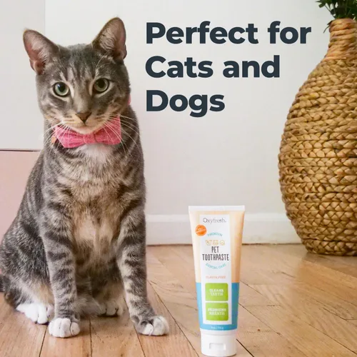 Miniatura 5 de Oxyfresh Pasta dental profesional para gatos y perros, gel de limpieza de dientes para placa, sarro y mal aliento, cuidado dental de mascotas