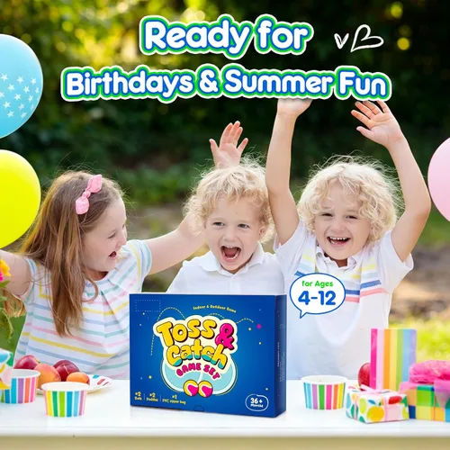 Miniatura 8 de Juego de pelota para lanzar y atrapar, juego de bolas adhesivas mejoradas para niños y niños pequeños, resistente y resistente al agua, juguete