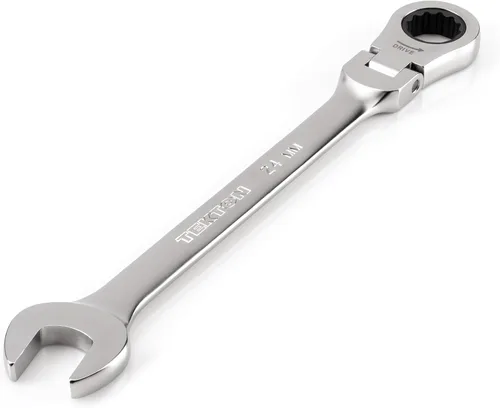 Miniatura 8 de TEKTON Llave combinada de trinquete de 12 puntos con cabezal flexible de 7 mm (0.276 in) WRC26407