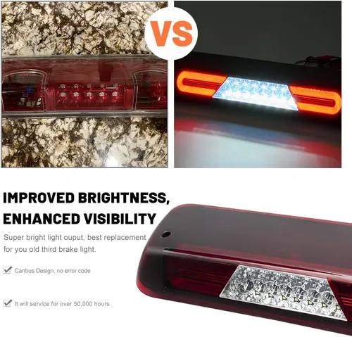 Miniatura 4 de Tercera lámpara de freno LED para 2004-2008 F0rd F150 Explorer Sport Trac Lincoln Mark LT lente roja trasera LED de montaje alto luz de parada