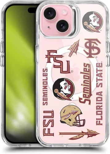 Miniatura 191 de Head Case Designs Funda de gel suave FSU Seminoles de la Universidad Estatal de Florida con licencia oficial compatible con Apple iPhone 13 Pro Max