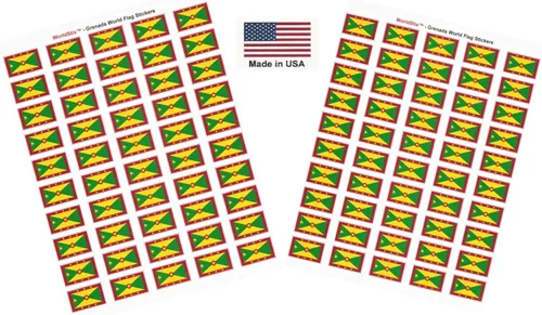 Miniatura 132 de 100 calcomanías de la bandera de Alaska; 1.5" x 1" hechas en Estados Unidos, calcomanías autoadhesivas de la bandera del estado para álbumes
