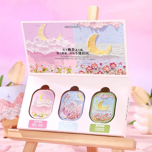 Perfume sólido, paquete de 3 colonias sólidas para mujer, bálsamo de bolsillo portátil, perfecto para uso de viaje, perfume de fragancia natural