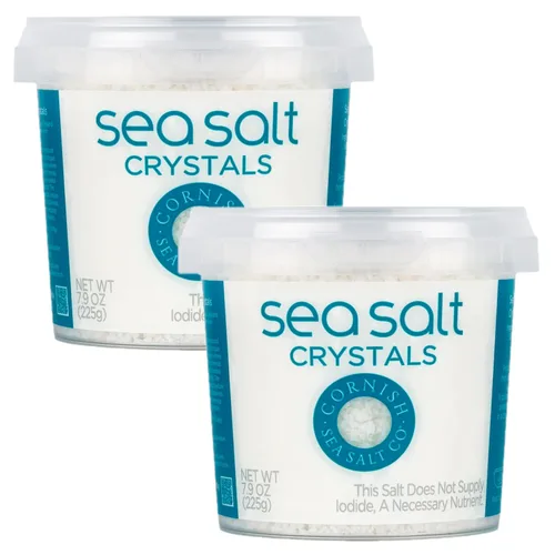 Miniatura 9 de Sal marina mineral en copos de Cornish Para cocinar y hidratación Cosechada a mano en aguas celtas Bote resellable de 5.3 oz (Envase de 1)