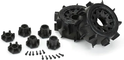 Miniatura 3 de Pro-Line Racing Sand Paw LP 2.8 MTD Raid Negro 6x30 F/R PRO1016010 RC Neumático