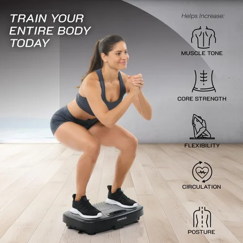Miniatura 9 de Nautilus Vibratone Pro Vibration Plate - Plataforma de ejercicio y fitness para cuerpo completo, fuerza muscular, circulación