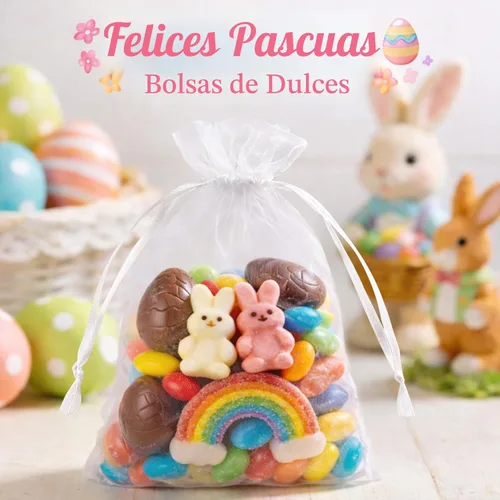 Miniatura 3 de ANZNKU Paquete de 50 bolsas de organza de 5 x 7 pulgadas, pequeñas bolsas de regalo de malla blanca con cordón a granel para recuerdos de fiesta