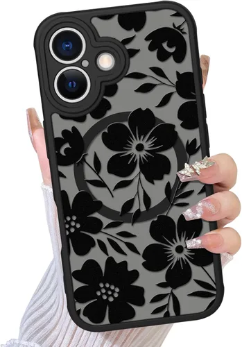 Miniatura 54 de TEAUGHT Compatible con iPhone 11 Funda con patrón lindo estampado de leopardo negro guepardo + protector de pantalla a prueba de golpes, funda