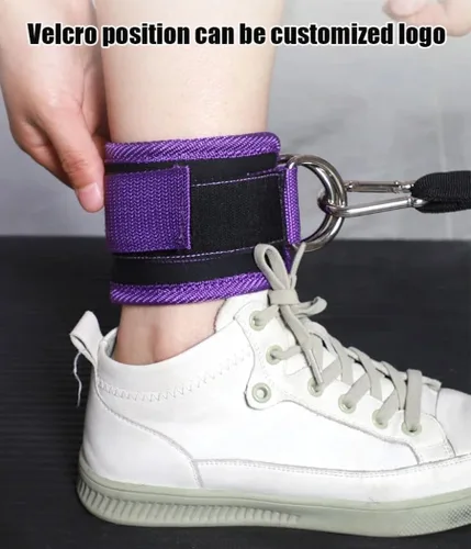 Miniatura 2 de Correas de tobillo, bandas de resistencia para el tobillo, muñequeras, correas acolchadas, correas ajustables, anillo en D para máquina de cable