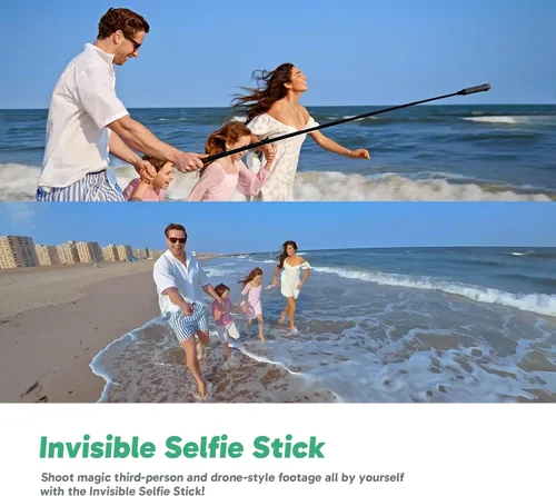 Miniatura 4 de AKASO Combo de creador de cámara de acción 360: video 360 de 5.7K con sensores de 1/2 pulgada de 48 MP, foto 360 de 72 MP, 360 supersuave, palo