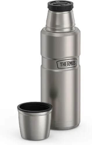 Miniatura 2 de Botella inoxidable compacta de 16 onzas líquidas, modelo King, de la marca Thermos, 16 onza, Acero inoxidable