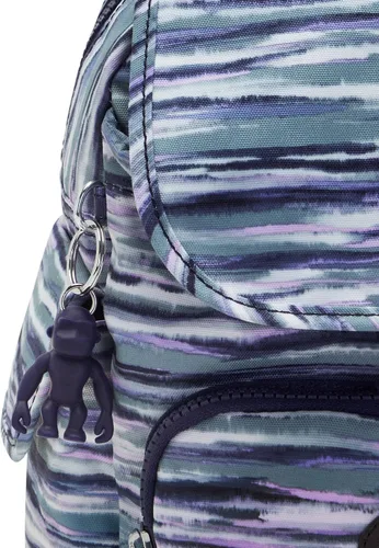 Miniatura 6 de Kipling Mini mochila City Pack para mujer, mochila ligera y versátil, mochila escolar, Rayas de pincel, Bolsa