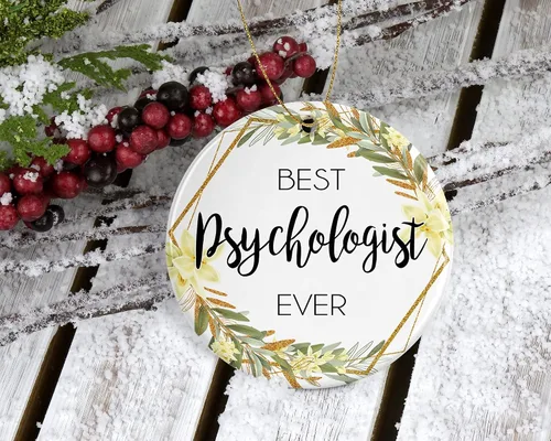 Miniatura 2 de Adorno de Navidad para psicólogo, regalo de Navidad para psicólogo, el mejor psicólogo del mundo, el mejor psicólogo de la historia, regalos