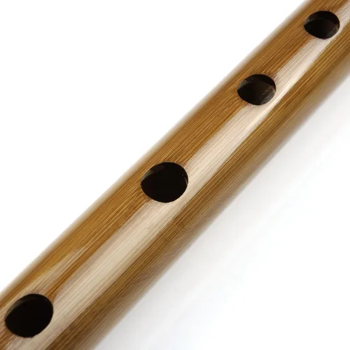 Miniatura 3 de Flauta de bambú japonesa con líneas negras 7/8 Hon hecho a mano Instrumento musical de bambú (7 Hon)
