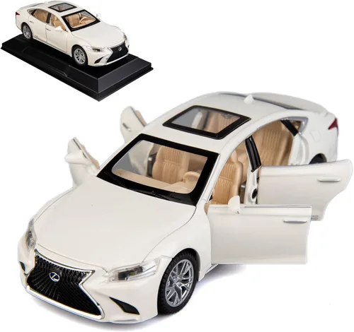 Miniatura 8 de BDTCTK 1/32 compatible con el modelo Lexus Ls500h, auto de juguete de aleación de zinc con sonido y luz para regalo de niños y niñas (negro)