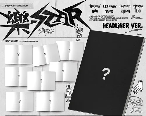 Miniatura 2 de cokodive Stray Kids Headliner Ver. Álbum de exhibición - CD negro