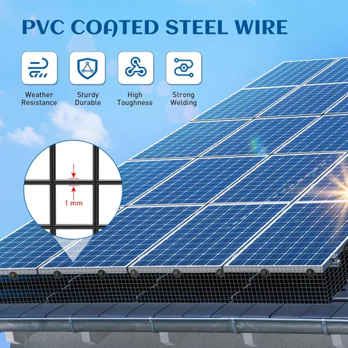 Miniatura 2 de ZeroPone Panel solar de 6 pulgadas x 50 pies, protector de aves para paneles solares con 50 sujetadores de acero inoxidable, rollo de alambre
