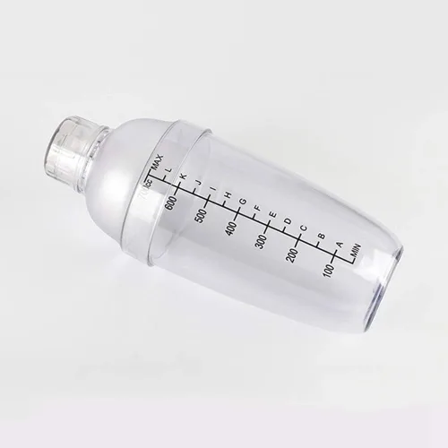 Miniatura 5 de Mezclador de bebidas de plástico de 700 cc / 24 onzas con marcas de té de leche transparente, mezclador de vino, herramienta de mezcla (24 onzas x 2)