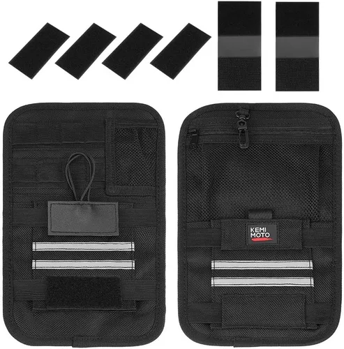 KEMIMOTO Organizadores de alforjas universales para modelos de moto de turismo, para Street Glide Road Glide Road King, organizadores de bolsas de