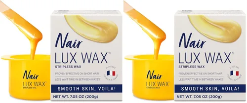 Miniatura 10 de Nair Lux Wax, kit de cera caliente para microondas para mujeres, depilación sin tiras para piernas, axilas, bikini en casa, comprobadamente eficaz