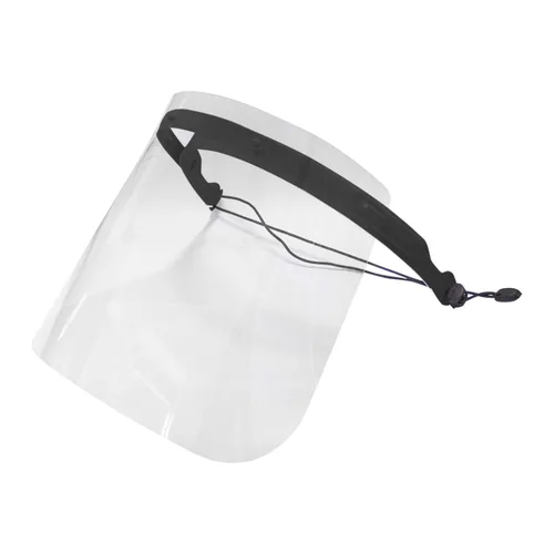 Miniatura 2 de Protector facial transparente multicolor con diadema ajustable (10 protectores con 1 marco) (negro)