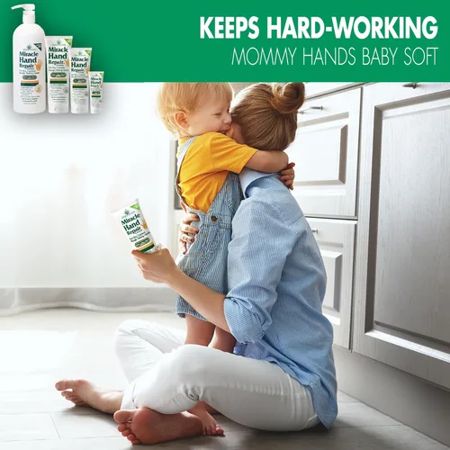 Miniatura 2 de Miracle - Crema reparadora de manos para manos secas y agrietadas, 8 onzas, la mejor crema curativa de manos con 60% de aloe vera, hidratante
