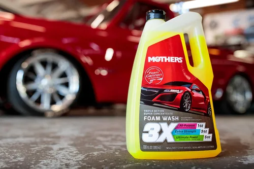 Miniatura 8 de Mothers Triple Action Foam Wash, 16 oz. - pH equilibrado, ecológico, súper sudsy, cañón de espuma, limpieza segura sin pelar cera, sellador