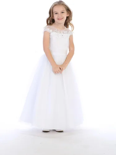 Miniatura 4 de SWEA Pea & Lilli - Vestidos de Primera Comunión con manga corta para niñas de 7 a 16 años