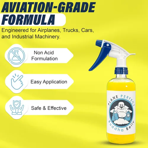 Miniatura 3 de Plane Perfect Buddha - Limpiador de aceite y grasa para vientre, espray desengrasante cítrico de grado aeronáutico resistente, limpiador