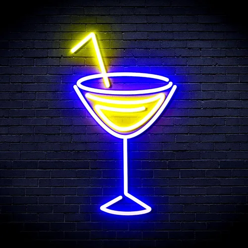 Miniatura 28 de AdvPro Seco Martini Flex Silicona LED Neon Sign - Azul - st16s32-fnu0207-b