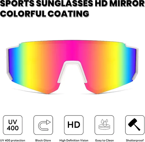 Miniatura 6 de FEISEDY Gafas de sol para niños, gafas de sol de béisbol juveniles, UV400, deportes, adolescentes, ciclismo, sombras para niños y niñas de 8 a 16