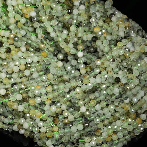Miniatura 11 de 180 piezas 2mm Cuentas de piedras preciosas de turquesa africana natural facetada redonda suelta para hacer joyas