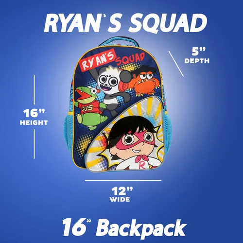 Miniatura 3 de Ryans World Backpack for Boys Girls Ryan School Bookbag 16 Inch
