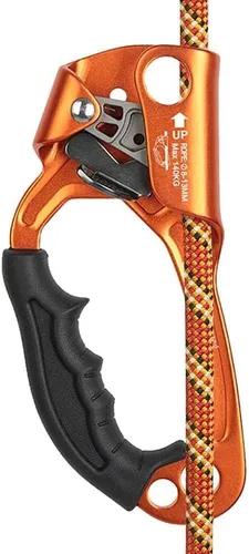 Miniatura 7 de SRT Escalada Mano Ascender Aviación Luz Aleación Montañismo Roca Ergonómico Equipo de Rappel Equipo Ascender Ascender Arborista Trepador Aparejo