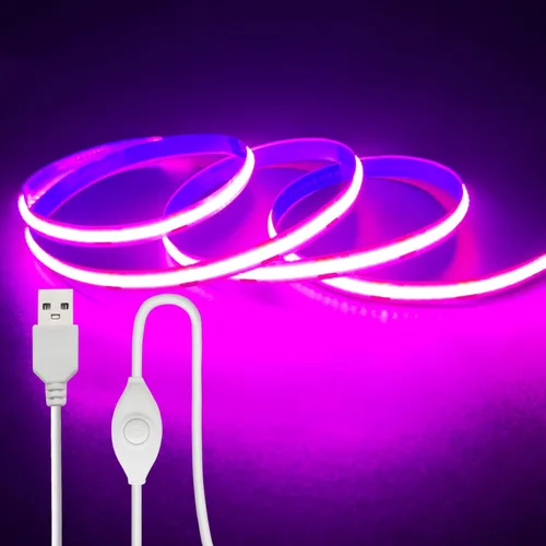 Miniatura 13 de ZSLAIFU Tira de luces LED de 5 V, tira de luz LED USB blanca, tira de luz LED de mazorca regulable de 3.28 pies, tira LED corta de alto brillo