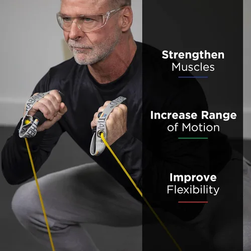 Miniatura 2 de THERABAND Tubos de Resistencia, Tubería Elástica de Látex Profesional con Mangos Suaves, Ejercicio, Terapia Física, Pilates Inferior, Entrenamientos