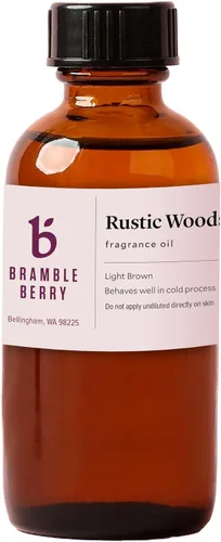 Miniatura 24 de Aceite de fragancia de Bourbon de Kentucky de Bramble Berry 59 ml Aroma masculino cálido para hacer jabón, elaboración de velas, aceite para barba