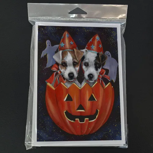 Miniatura 287 de Caroline's Treasures PPP3013GCA7P - Tarjetas de felicitación y sobres para mascotas de Basset Hound Teacher, paquete de 8 tarjetas en blanco