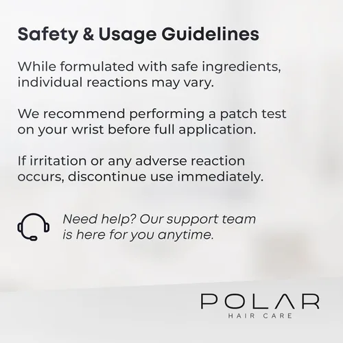 Miniatura 5 de POLAR HAIR CARE Kit de Champú Tinte de Cabello Natural Vegano Semipermanente para Cabello Canoso, Mujeres y Hombres (Marrón Oscuro), EE.UU. 6.76 Fl