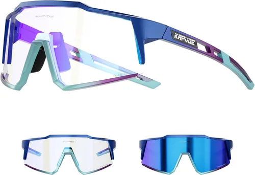 Miniatura 14 de KAPVOE Gafas de Ciclismo Fotocromáticas MTB Bicicleta de Montaña Lentes de Transición para Hombres Mujeres - K9022 01