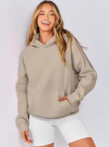 Miniatura 63 de ANRABESS - Sudaderas con capucha para mujer, sobre talla, de vellón de manga larga, modelo de 2024, para otoño