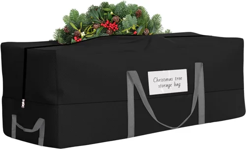 Miniatura 8 de Bolsa de almacenamiento para árbol de Navidad, se adapta a árboles artificiales de hasta 8 pies de altura, bolsa de árbol de Navidad resistente