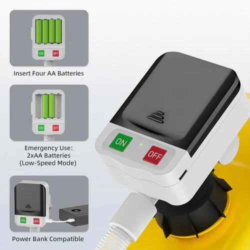 Miniatura 4 de Bomba automática de transferencia de combustible, 3.2 galones por minuto, incluye manguera de transferencia de combustible de 51 pulgadas y 4
